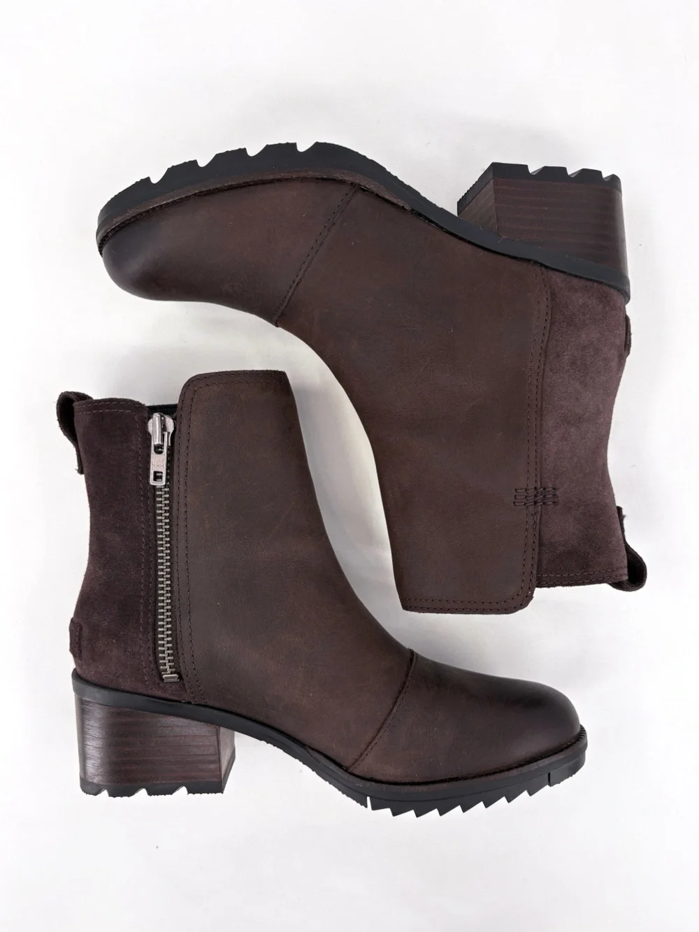 SOREL Cate Brown Waterproof Leather Ankle Boots 6.5